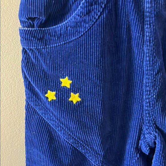 Vintage Royal Blue Kids Overalls with Star Details - Picture 2 of 4